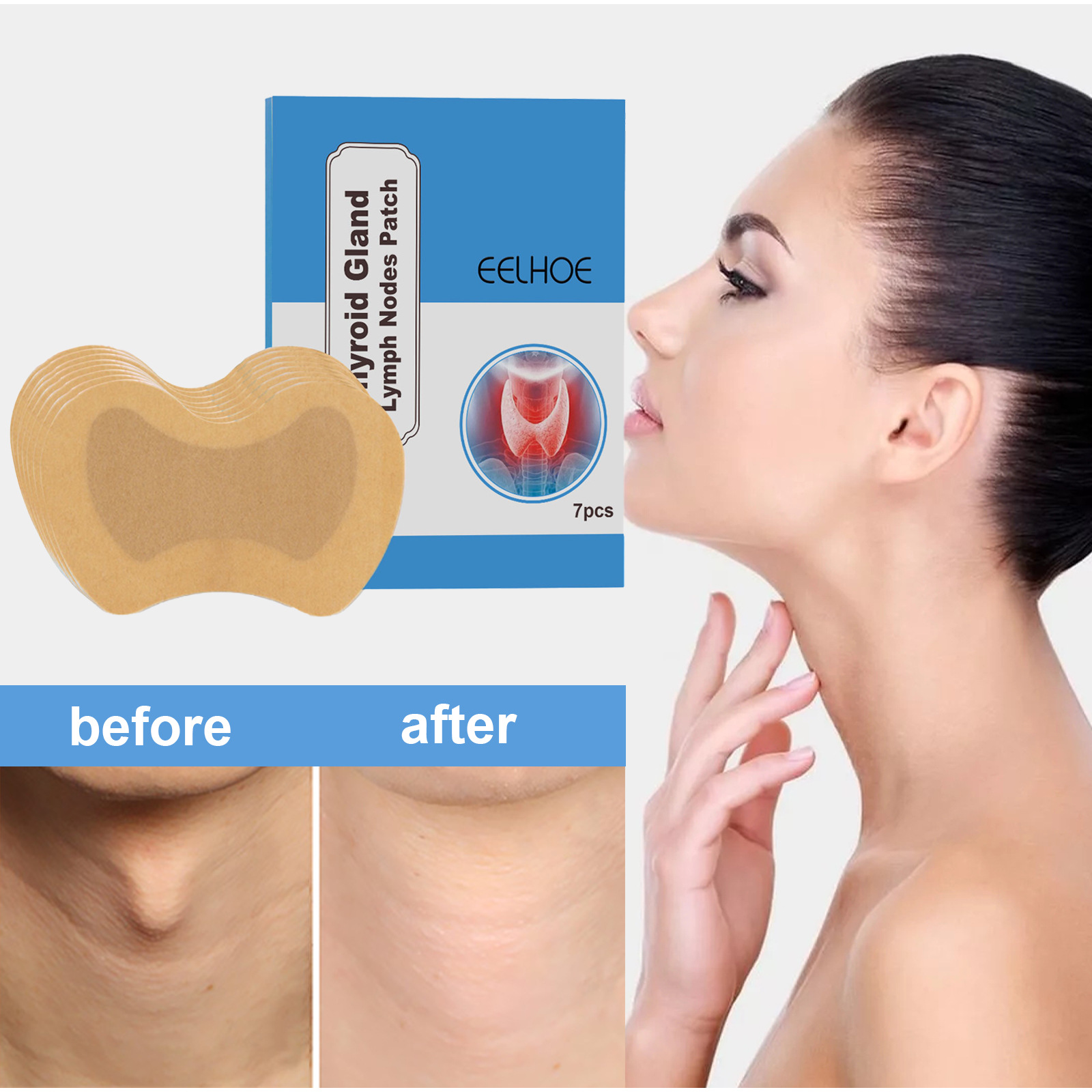 Thyroid Lymph Health Care Sticker - Image 1