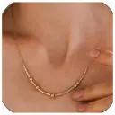 Beaded Clavicle Necklace Chic And Sweet With A Cool Edge view 3