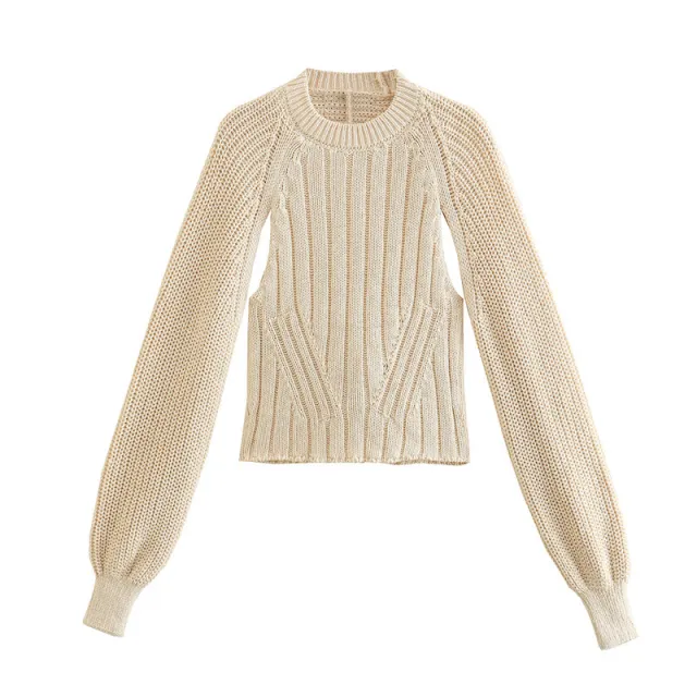 Summer Knitted Sweater Long Sleeve Top - Shop at LoveMi