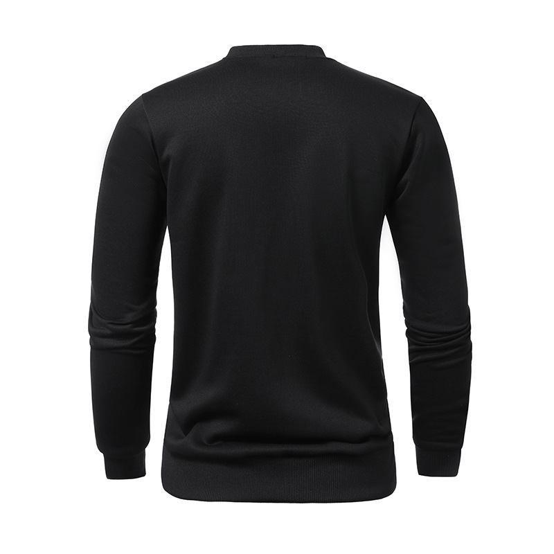 Title 4, Nieuwe heren sweater met rits paneel, ronde hal...