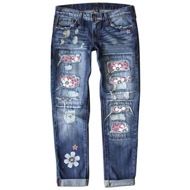 Slim fit Printed Women's Denim Pants 3250D - Shop at LoveMi