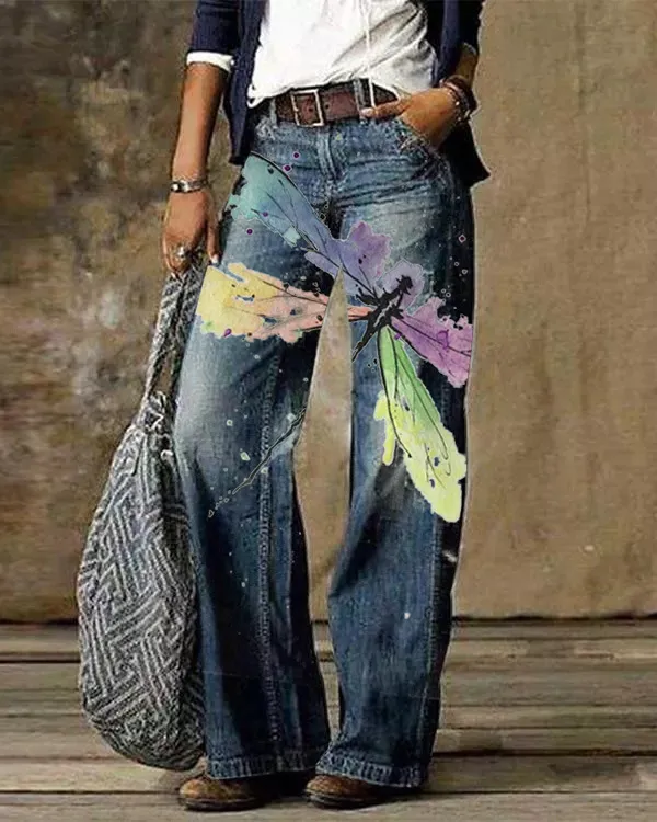 Diagonal Cloth Jeans 3D Pattern Casual Pants Abpyj8847 4Xl - Shop at LoveMi