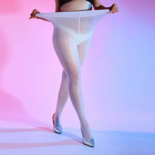 Tight Base Leg Shaping Plump Girls Horse Oil Stockings White - Shop at LoveMi
