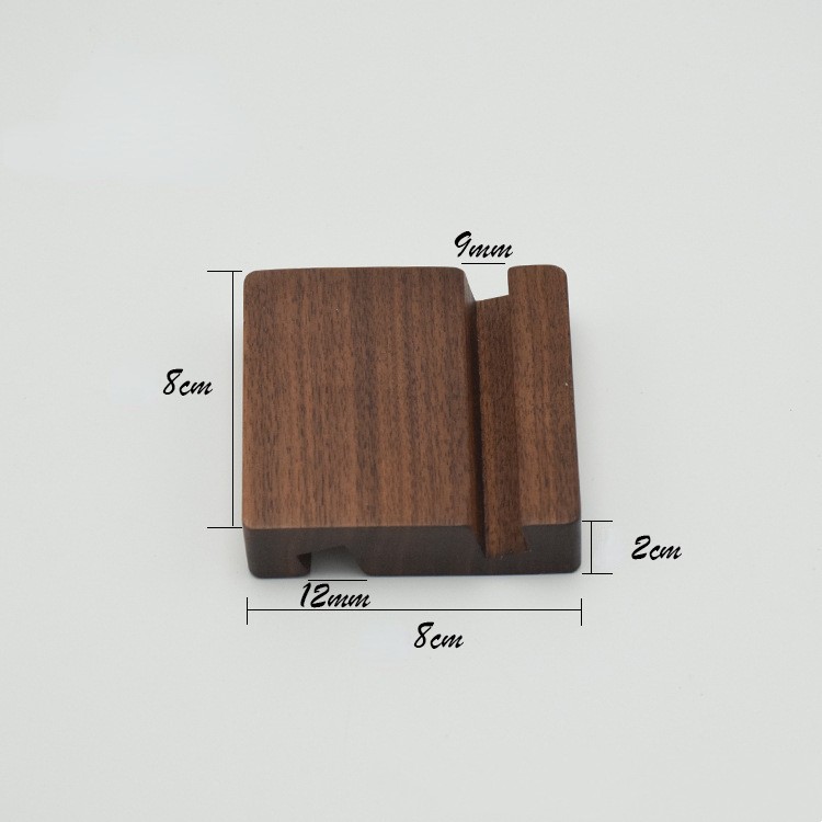 New Simple Universal Portable Solid Wood Cell Phone Racks - Image 3