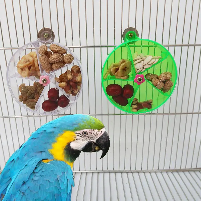 Parrot Supplies Toy Bird Acrylic Foraging Wind