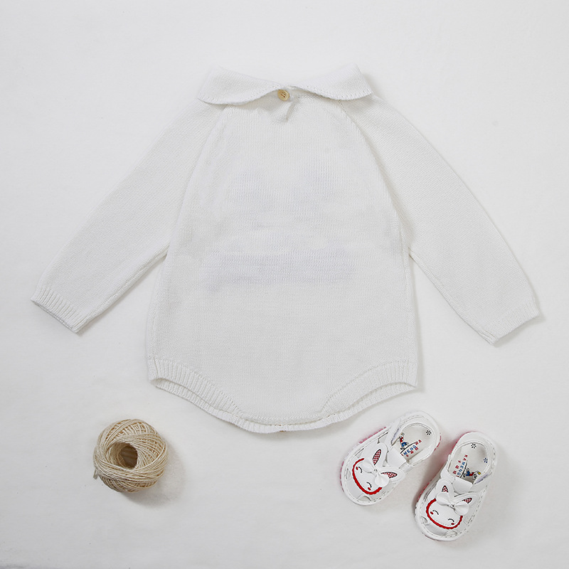 Title 3, European and American Knitted Romper Baby Cute ...