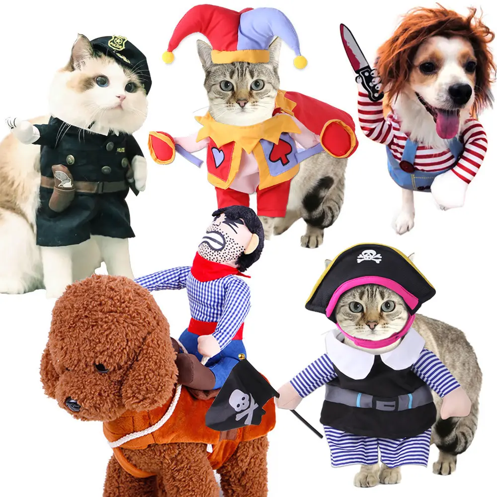 Pet Costume Cat Transformation Funny Holiday Dress-Up