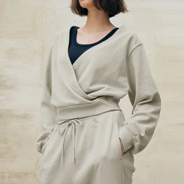 Casual Sports Top European And American Ins Women's Clothing Cement Gray Sweater - Shop at LoveMi