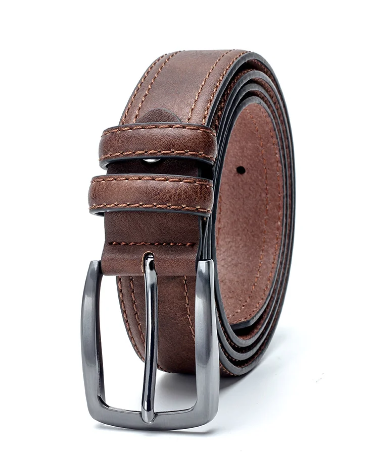 Title 4, Mens Vintage Belt for Jeans Luxury Split Leath...