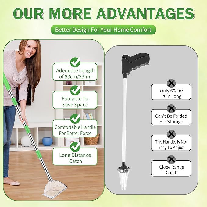 Spider And Insect Catcher 32-inch Adjustable Long Handle - Image 2