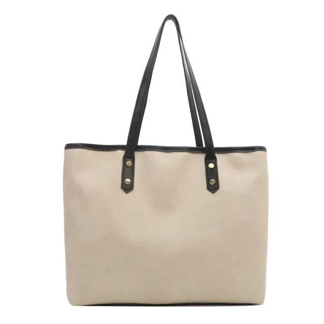 Female Versatile Commuting Shoulder Tote Bag White - Shop at LoveMi