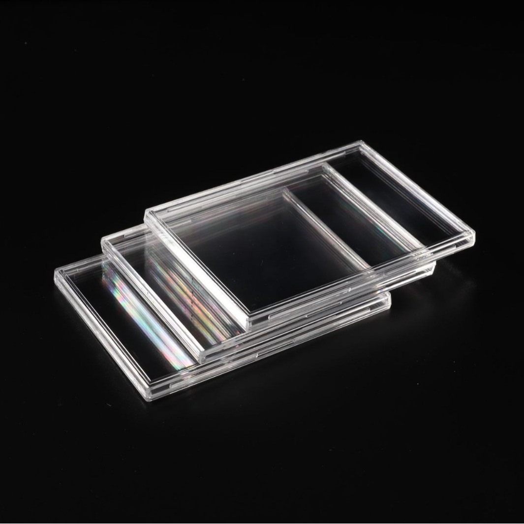 35pt Acrylic Magnetic Photo Card Holder - Clear Shell Design Protective Sleeve for Kpop Albums ID Cards Business Cards Storage Stand