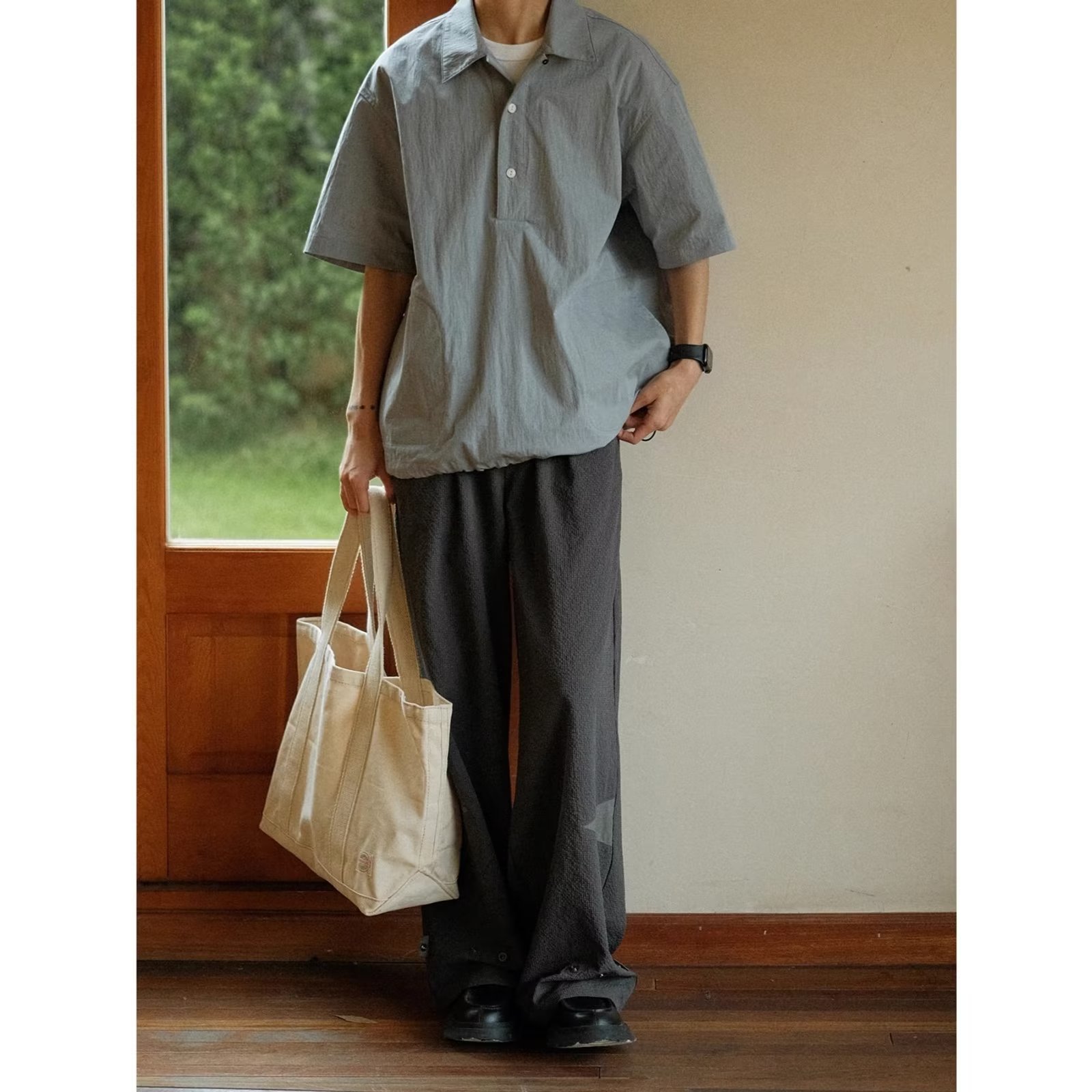 Student Basic All-matching Super Long Mop Vertical Tube Casual Trousers