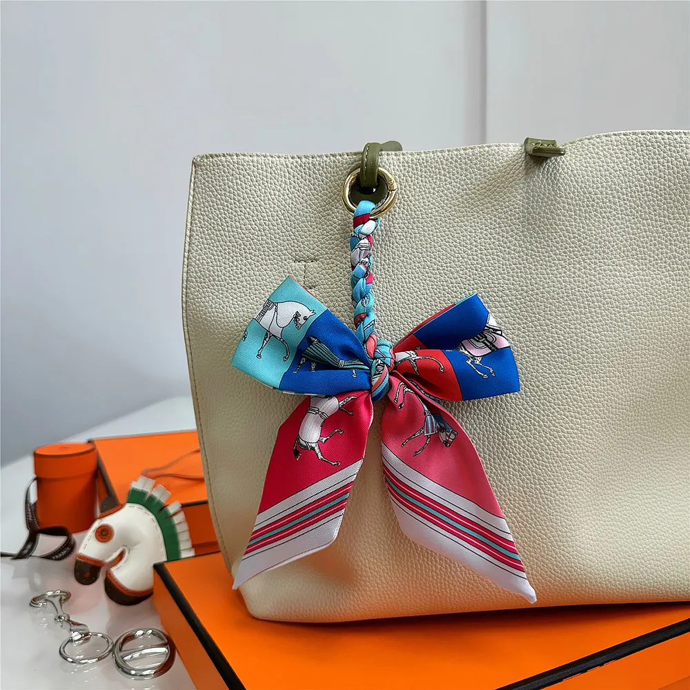 Women's Polyester Bag Decorative Scarf Pendant - 5 Style