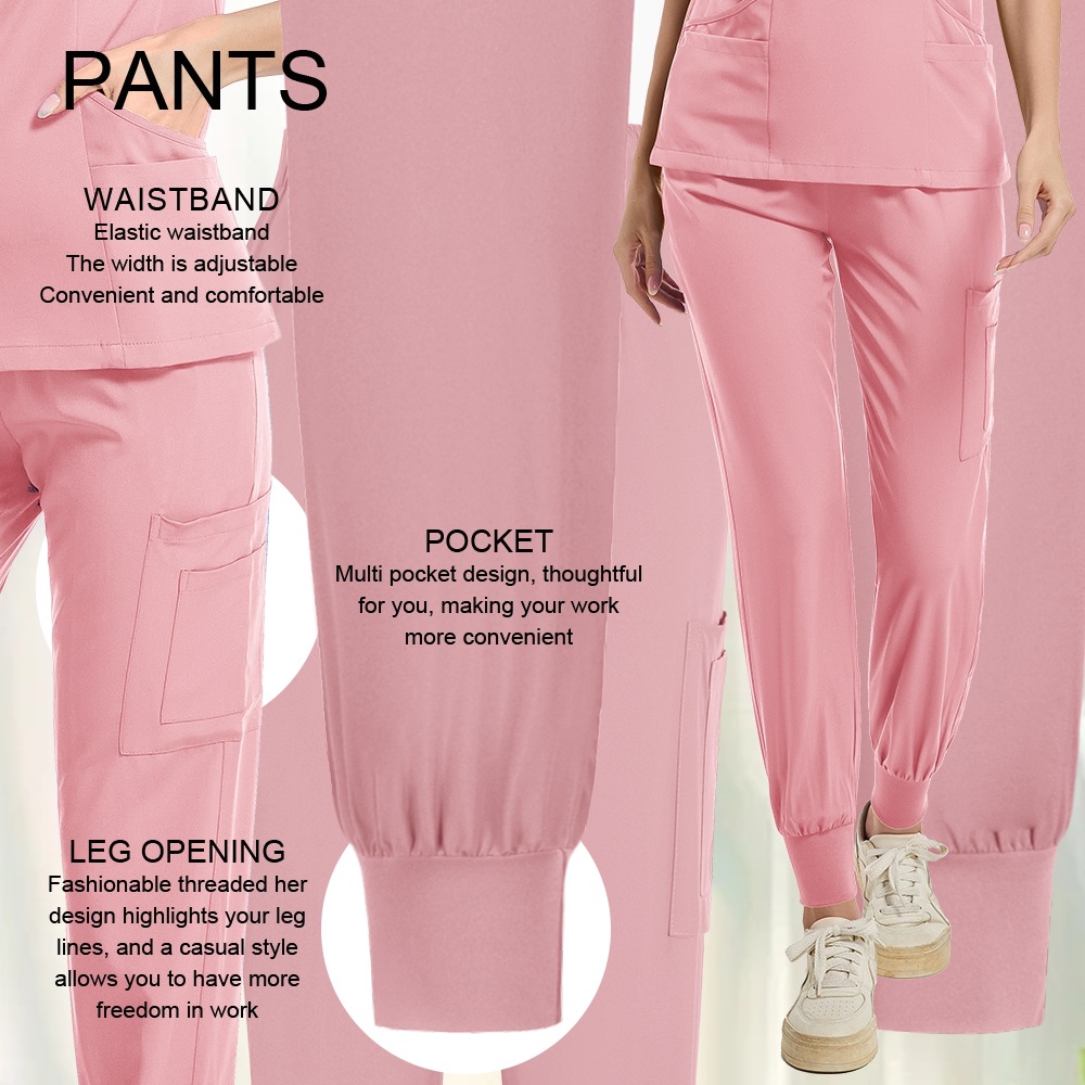 Work Uniform Scrub Top And Pants Nursing Set - Image 12