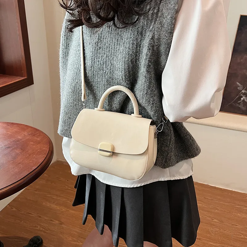 Fashion Handbag Women's Double-layer Crossbody - White