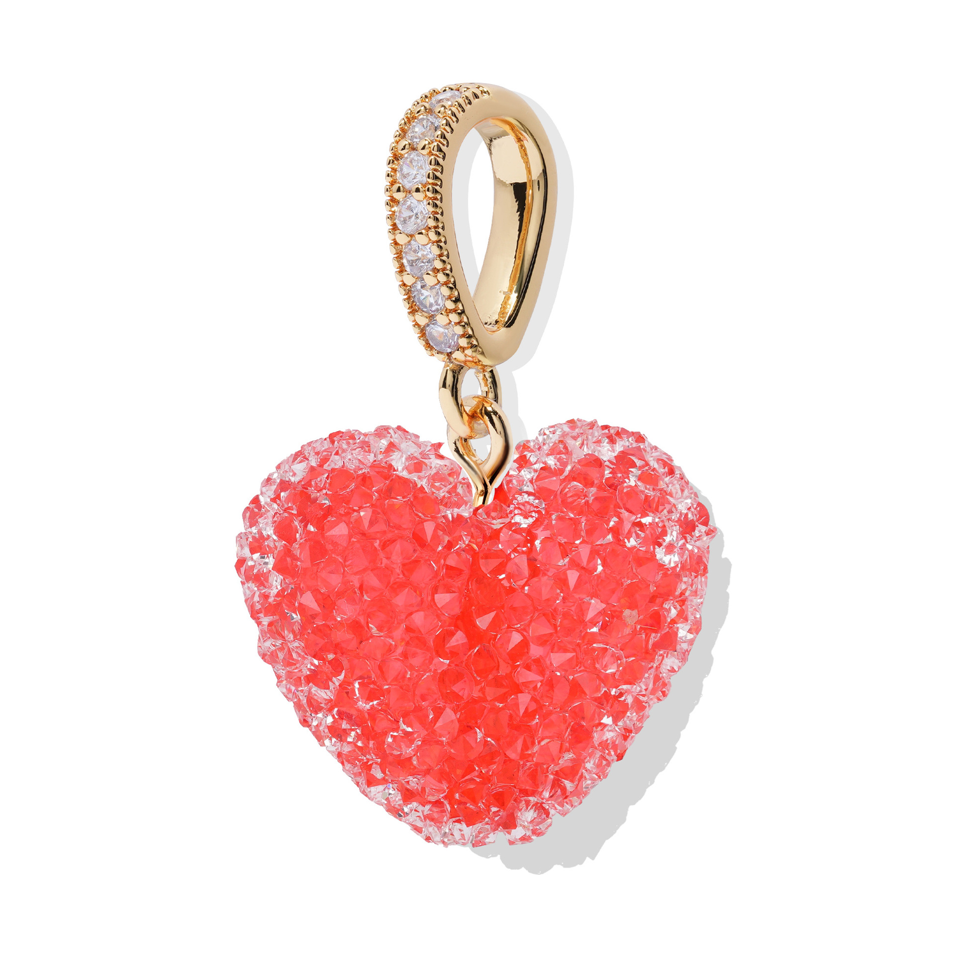 Dopamine Colorful Pearl Love Pendant Necklace