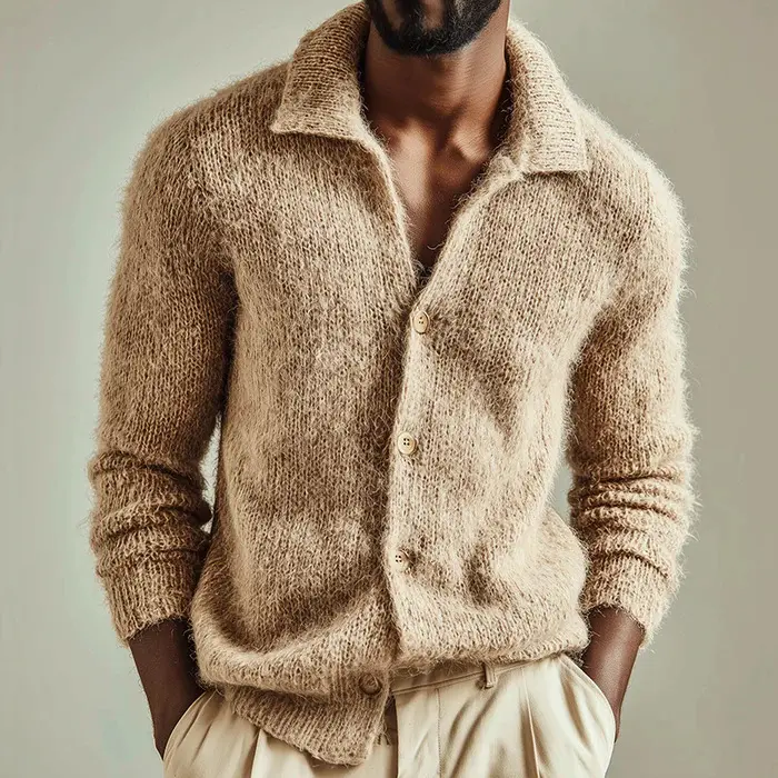 New Fallwinter Casual Long-sleeve Mens Knitted Cardigan