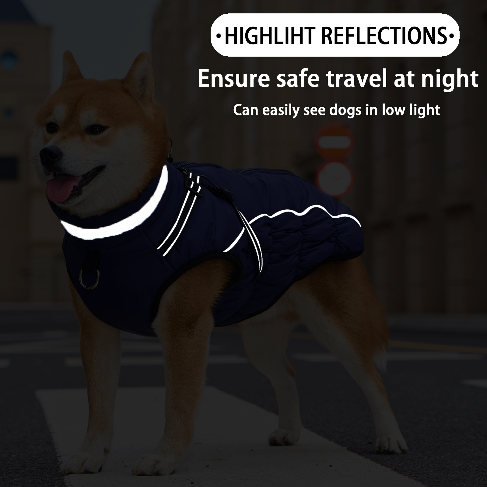 Warm Reflective Traction Coat Plus Fleece Waterproof Jacket