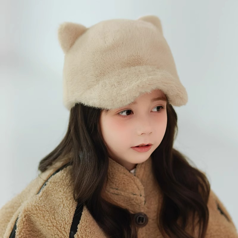 Children's Hat Thickened Warm Plush Baseball Cap - Picture 7 of 17