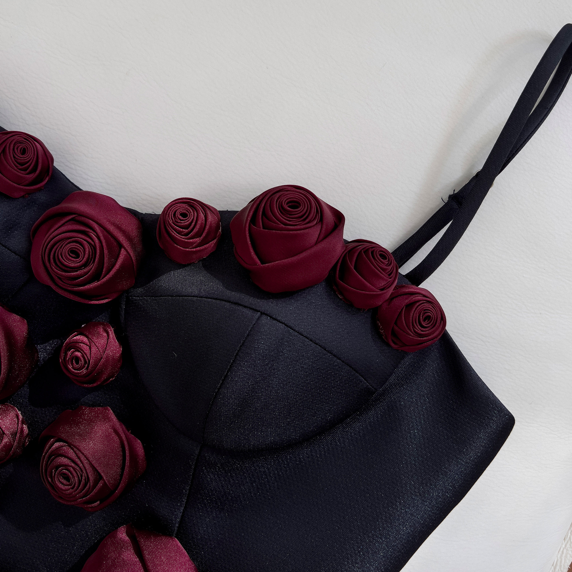 French Style Socialite Style Flower Waist-tight Suspender Skirt