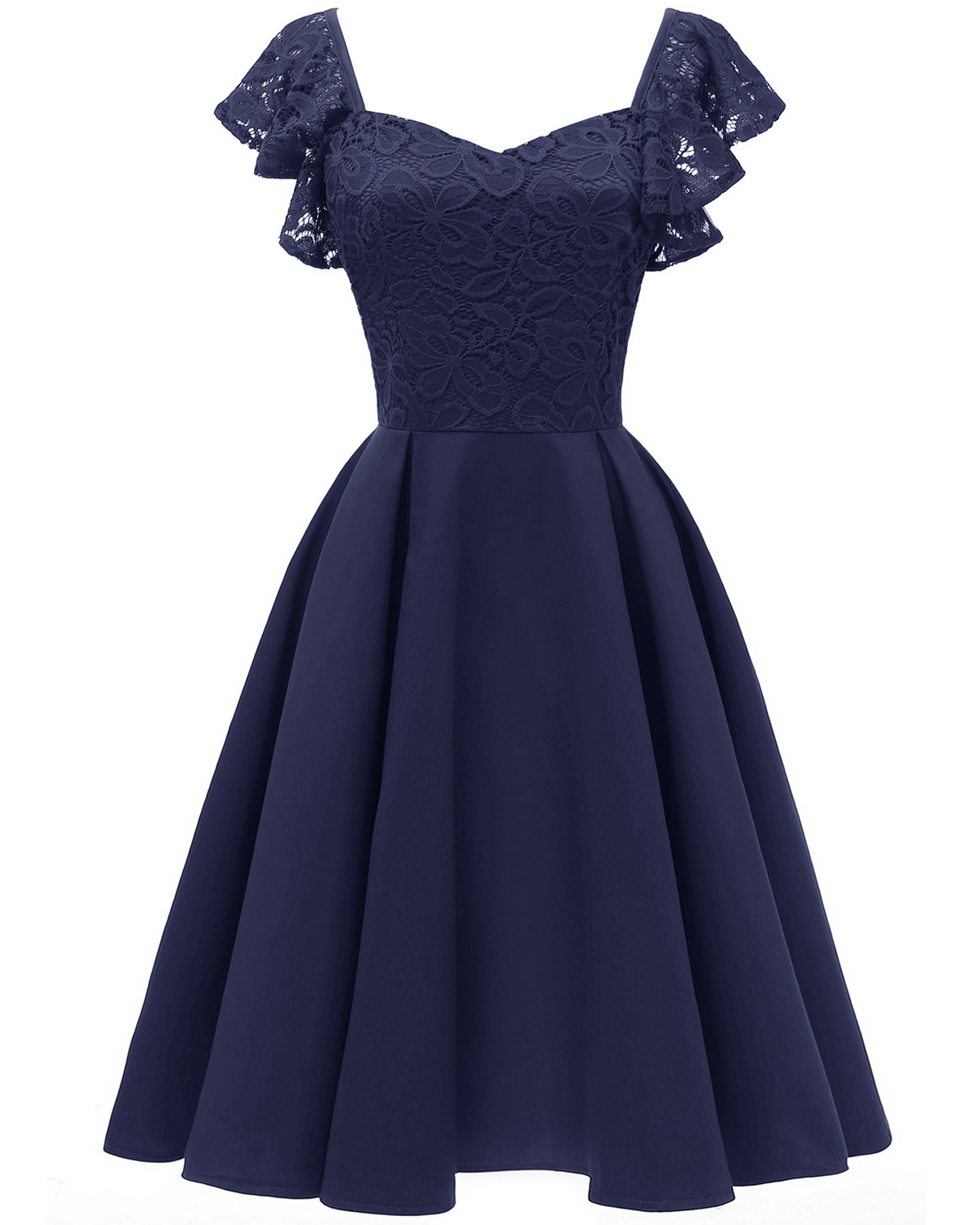 Satin Swing Midi Dress, picture 9 of 9