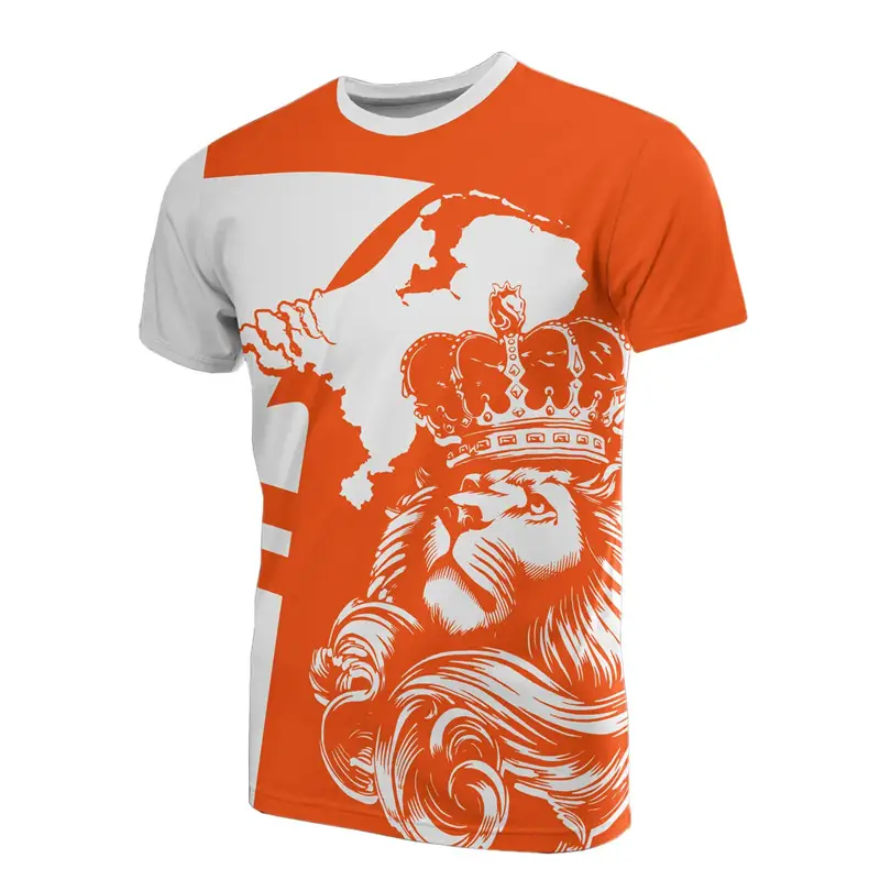 Dutch Flag Graphic T-Shirt Mens 3D-Printed Dutch T-Shirt