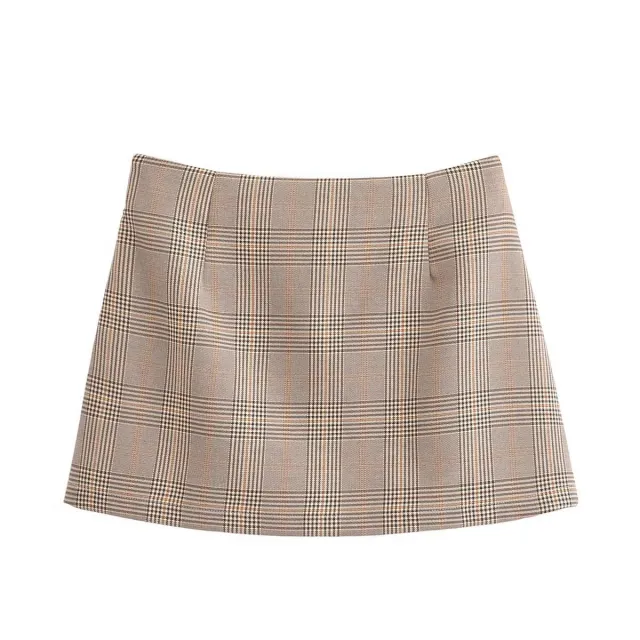 Autumn And Winter New Fashion Plaid Blazer Skirt Outfit Short Skirt - Shop at LoveMi