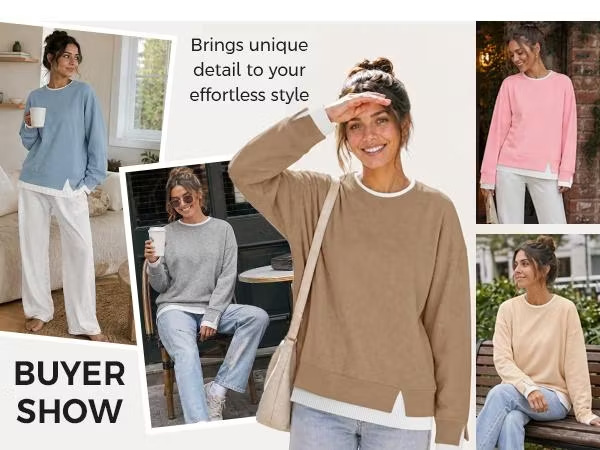 Sweat Femme effet deux pièces Bicolore originale – 6 Tailles – boutique mode femme homme Dropvet