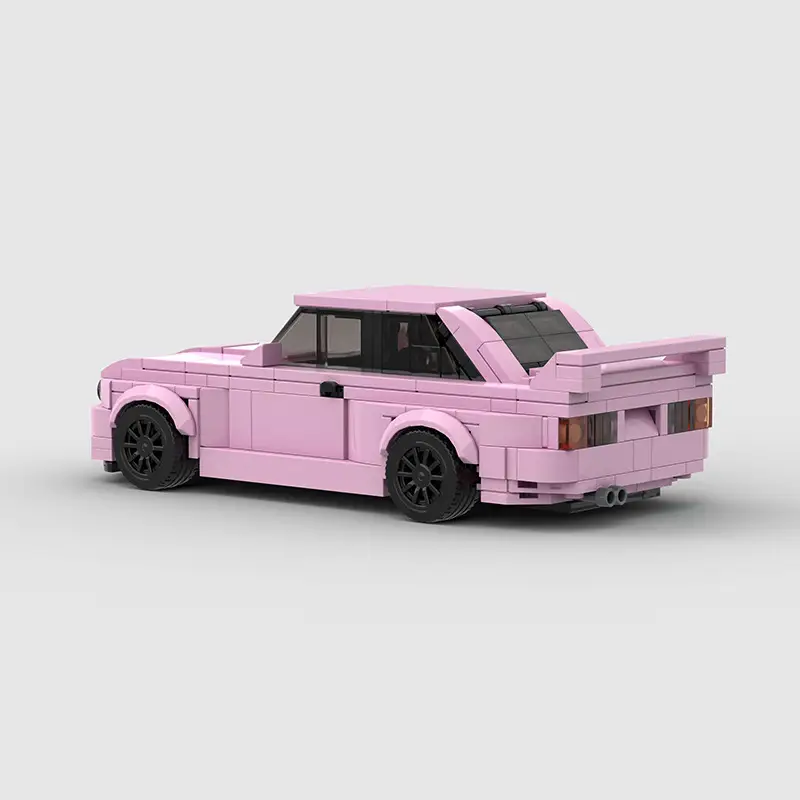 Racing E30 M3 Model Moc Small Particles Assembled Building Block Toys