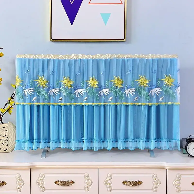 Lace Television Cover Desktop Hanging TV Dust