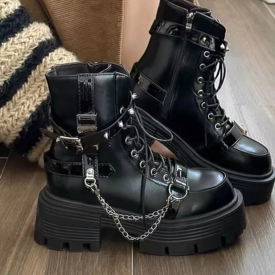 Platform All-match Short Boots