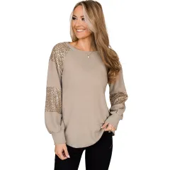 Autumn And Winter New Pullover Round Neck Long Sleeves Top For Women - Lc25222764 P4016-S - View 1