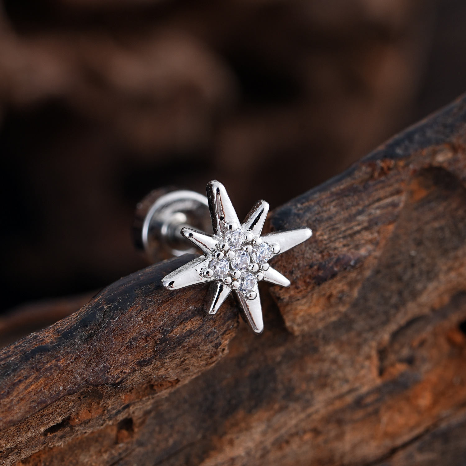 Minimalist Micro-Set Zircon Ear Cuffs