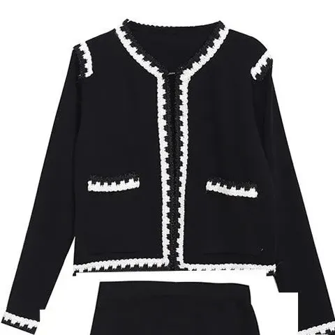 Spring And Autumn Two Piece Set Suit Temperament Women's Hip wrapped Skirt Slimming Unlined Top - Shop at LoveMi