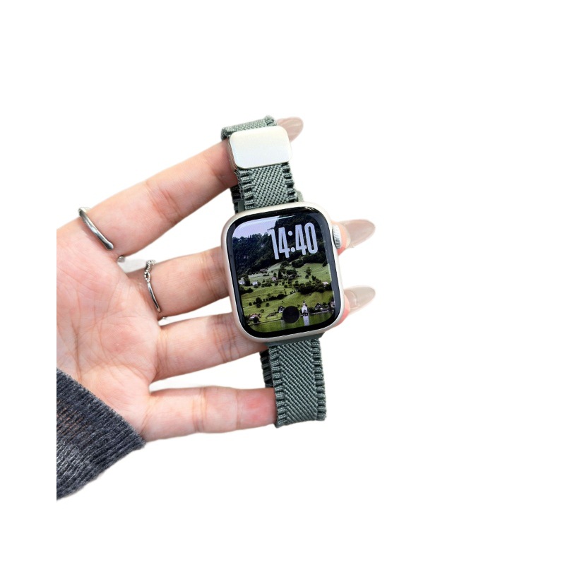 Nylon Watch Strap With Magnetic Clasp Suitable For The Small Waist Lace-edged Design