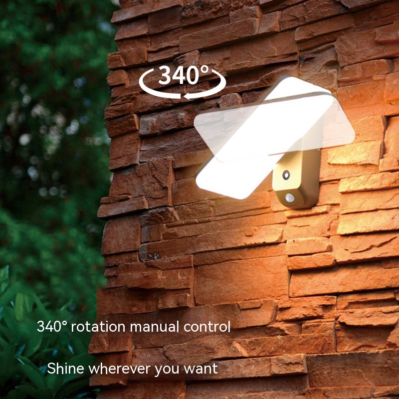Nordic Solar Infrared Sensing Outdoor Waterproof Wall Lamp - Image 8