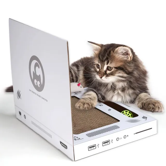 Game Machine Computer Shape Cute Cat Scratch Board Cat Scratch Board - Shop at LoveMi