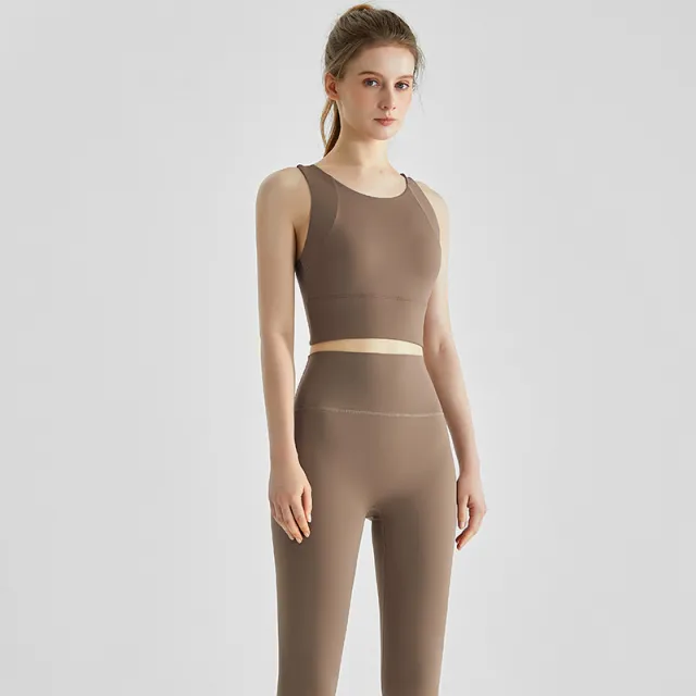 Shockproof High Waist Tight No Embarrassment Line Movement Suit Cocoa Color - Shop at LoveMi