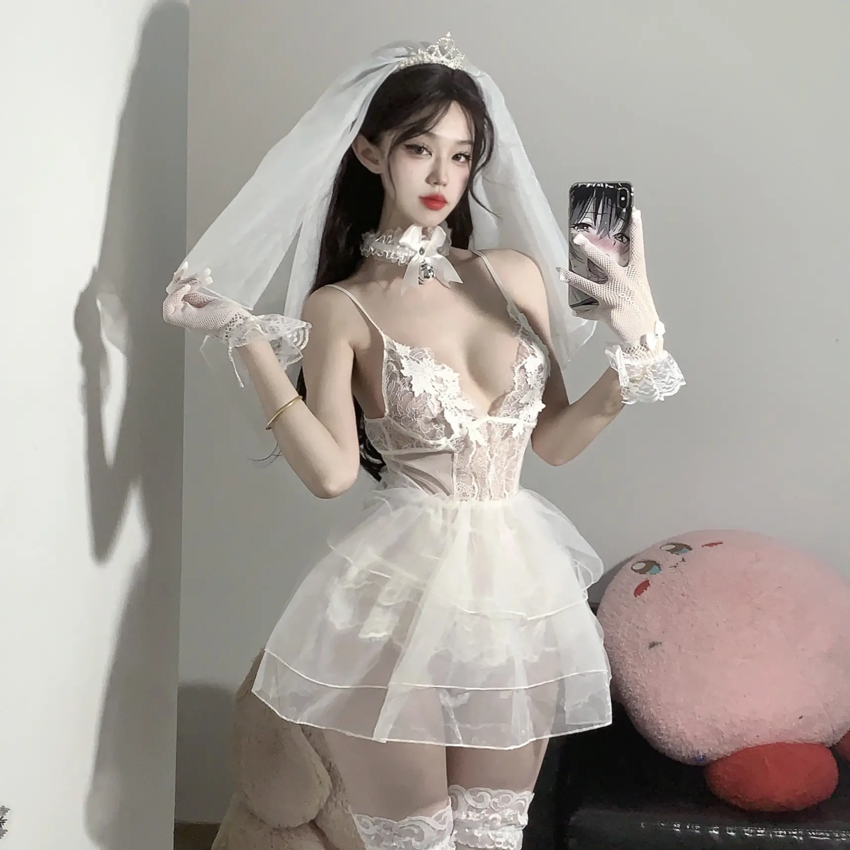 Wedding Lace Bra With Embroidered Meshno Need