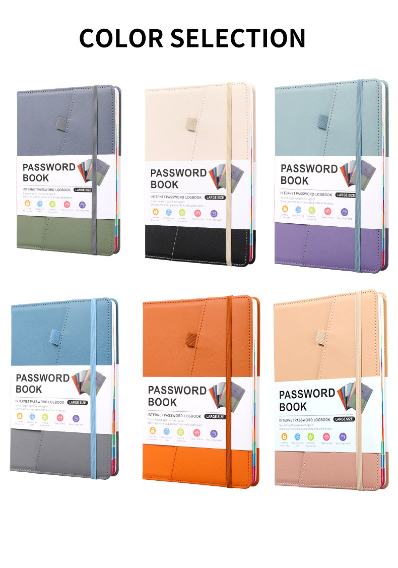 Title 20, A5 With Letter Label Password Save Notebook