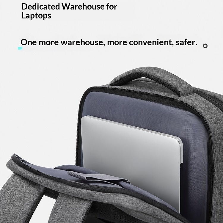 Simple And Elegant Backpack With A Dedicated Laptop Compartment 4