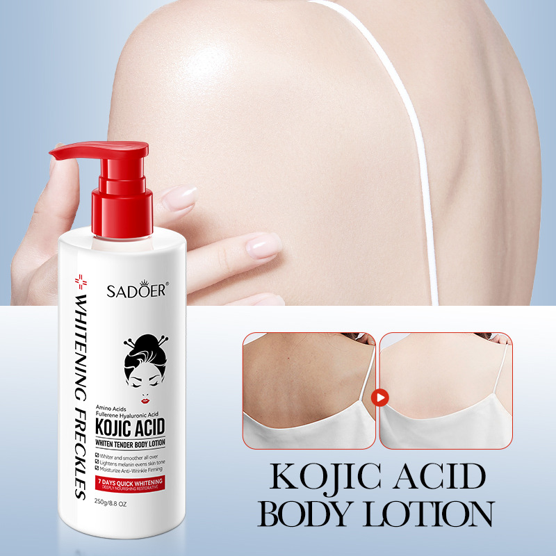 All-English SADOER Kojic Acid Brightening And Nourishing Body Lotion 4
