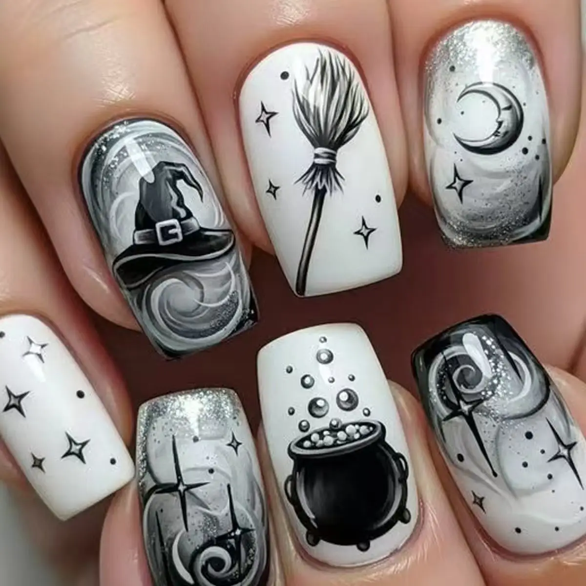 Halloween Medium-length Removable Nail Stickers