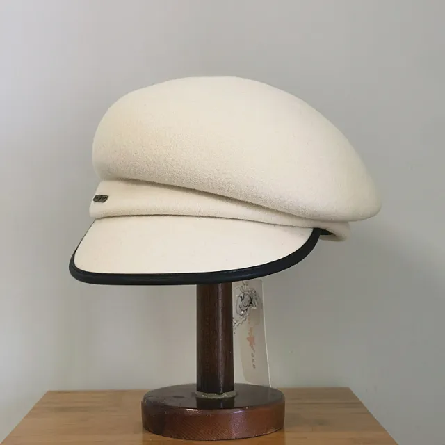 Retro Casual Oblique Top Edge Cap White - Shop at LoveMi