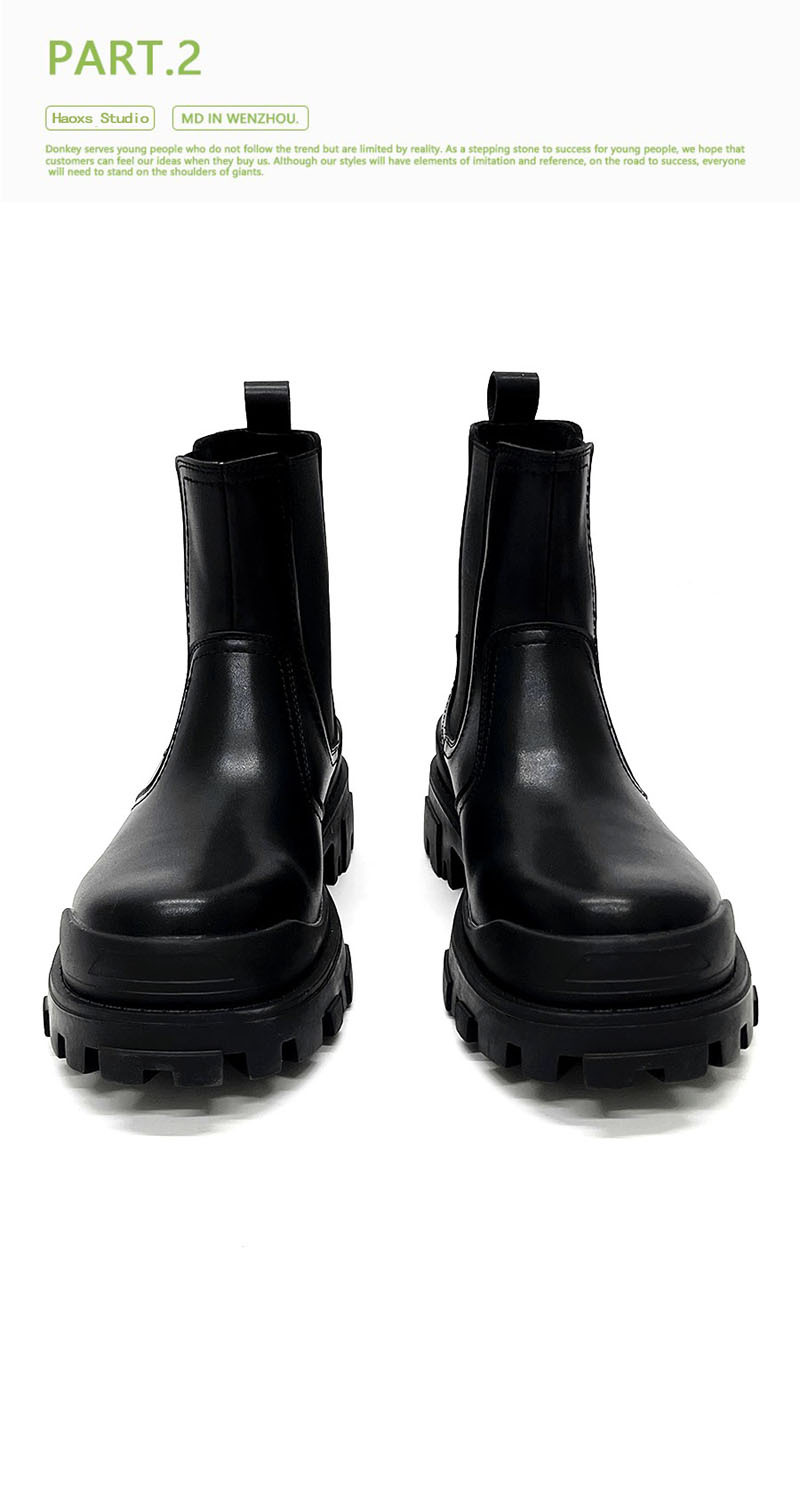 Title 23, British Style Black High-grade Boots