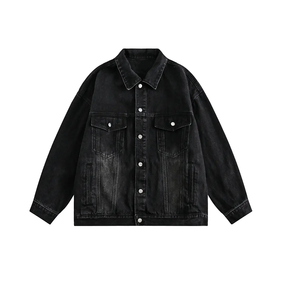 Oversize Washed-out Vintage High Street Couple Jacket