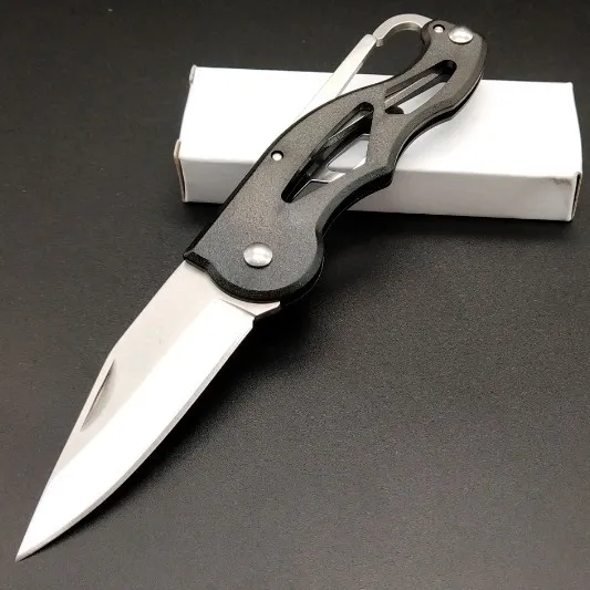 Portable Keychain Decoration Folding Knife - White Blade