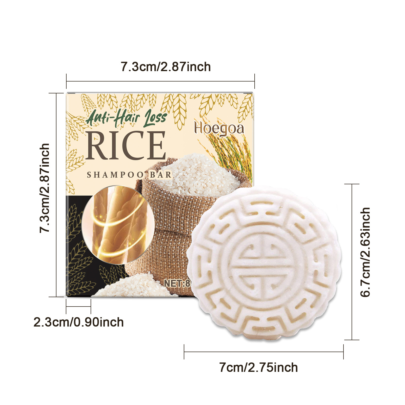 Title 1, Rice Shampoo Soap Gentle Cleansing And Nourishi...