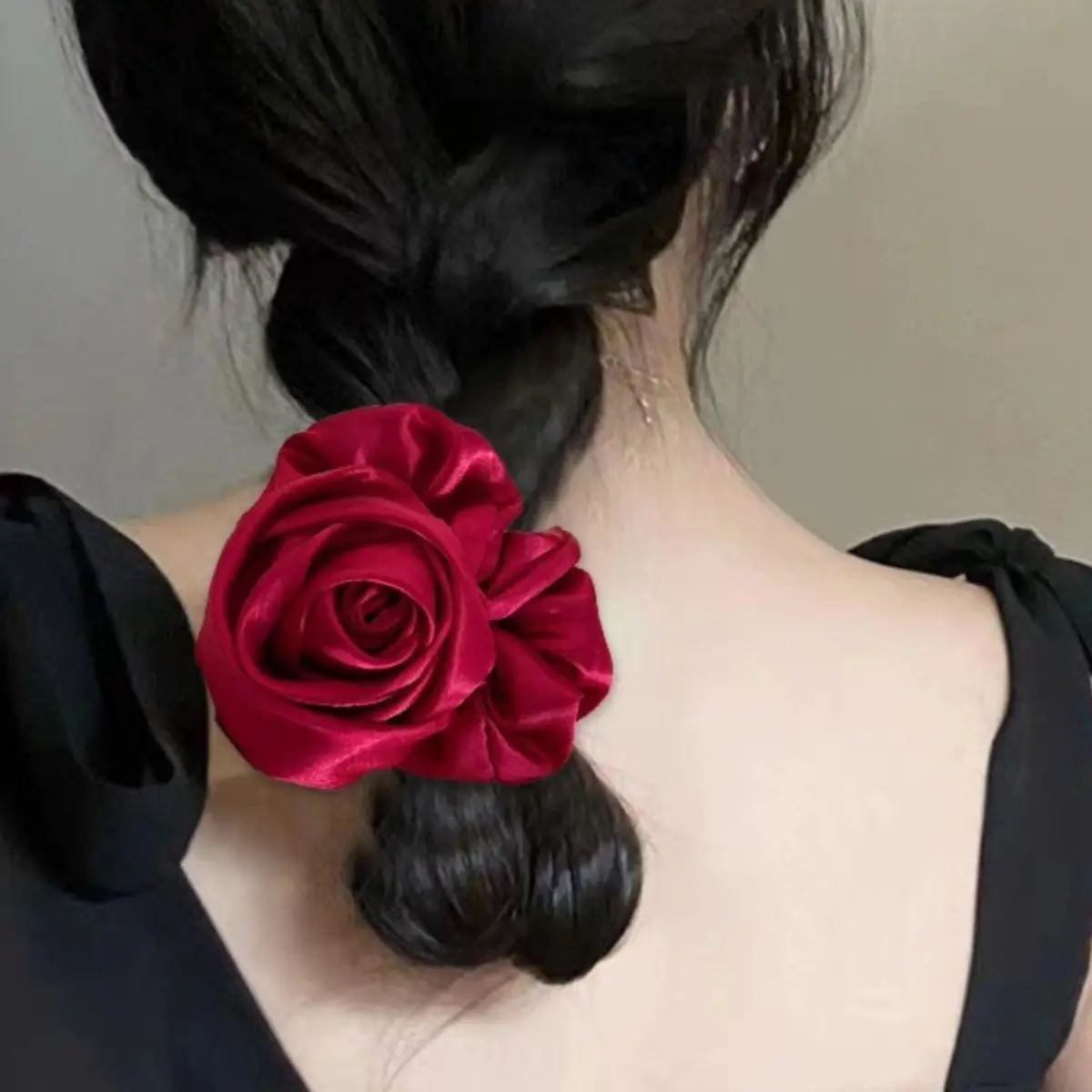 Bun Ponytail Advanced Sense Flower Hair Rope